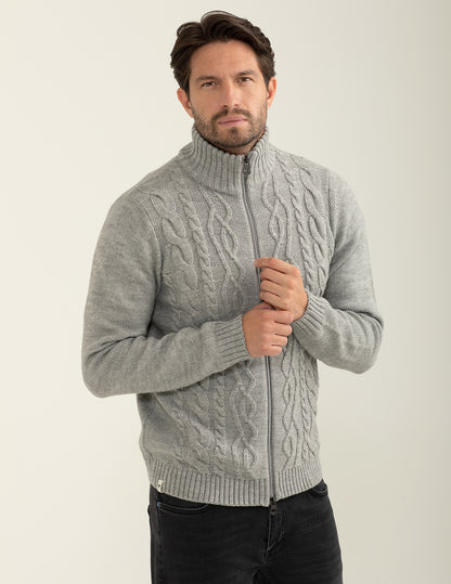 Maglia a collo alto con zip