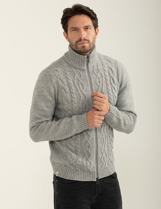Maglia a collo alto con zip - back - 002