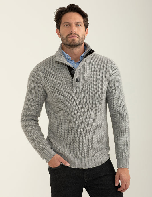 Maglia modello camioner uomo gray melange fm24w15mm cc-a0901