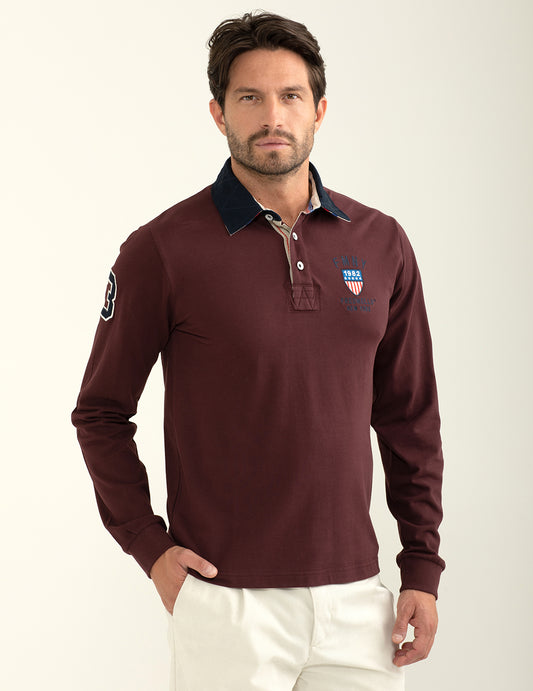 Polo in piquet con collo in gabardina uomo must fm24w03qc cc-a0306