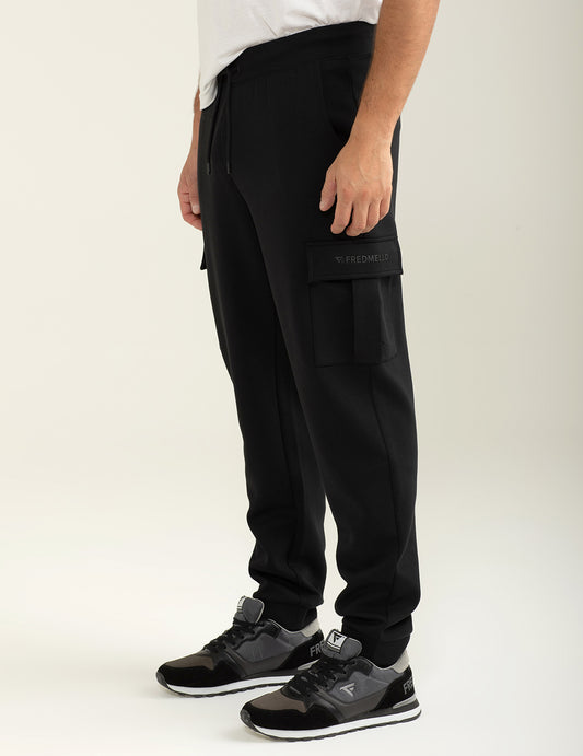 Pantalone tasconato in interlock - back - 002