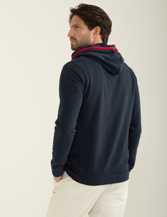 Felpa con cappuccio dallo stile americano - back - 002