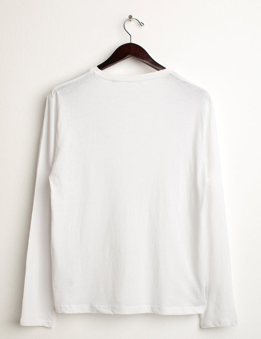 T-shirt girocollo a manica lunga 