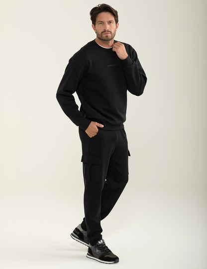 Pantalone tasconato in interlock