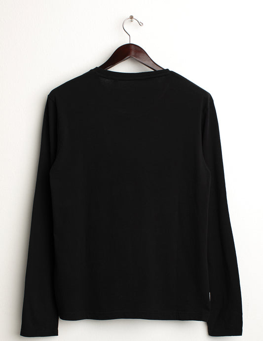 T-shirt girocollo a manica lunga 