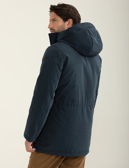 Parka con cappuccio e fodera trapuntata
