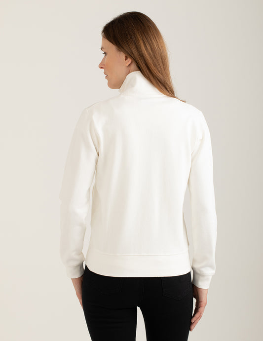 Felpa full zip con collo in piedi - back - 002