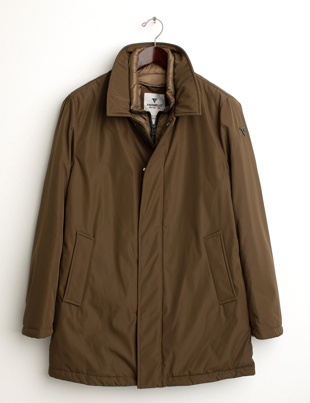 Giubbotto con chiusura a zip bidirezionale uomo wood fm24w07ku cc-a0812 Giubbotto con chiusura a zip bidirezionale