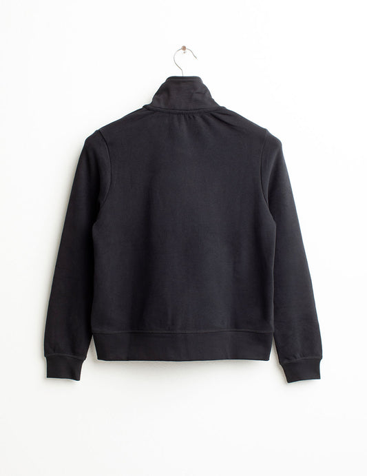 Felpa full zip con collo in piedi - back - 002