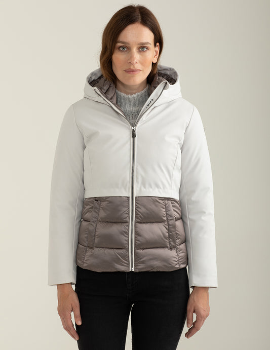 Giubbotto in soft-shell con cappuccio donna ice fw24w01ku cc-a0005