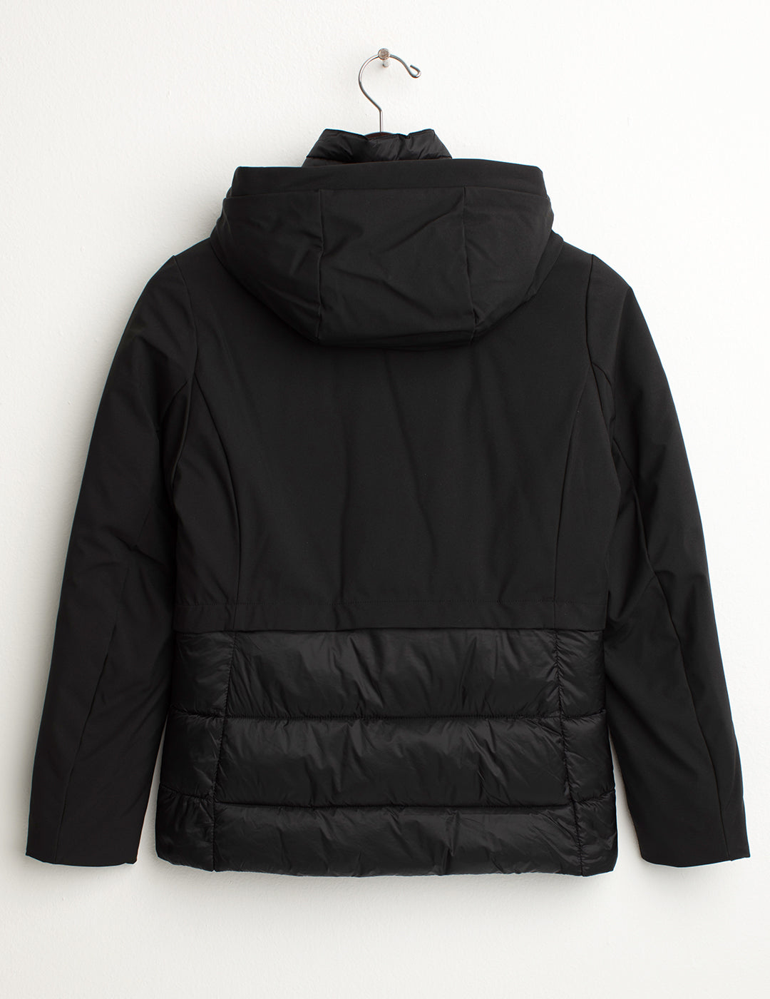Giubbotto in soft-shell con cappuccio donna black fw24w01ku cc-a0951 Giubbotto in soft-shell con cappuccio