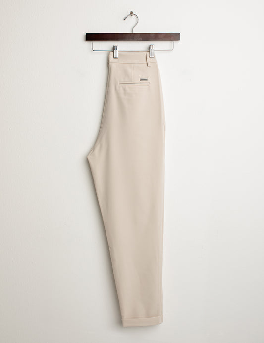 ALT03Stretch tricotine pants with regular fit woman ivory fw24w20pu cc-a0910 Stretch tricotine pants with regular fit