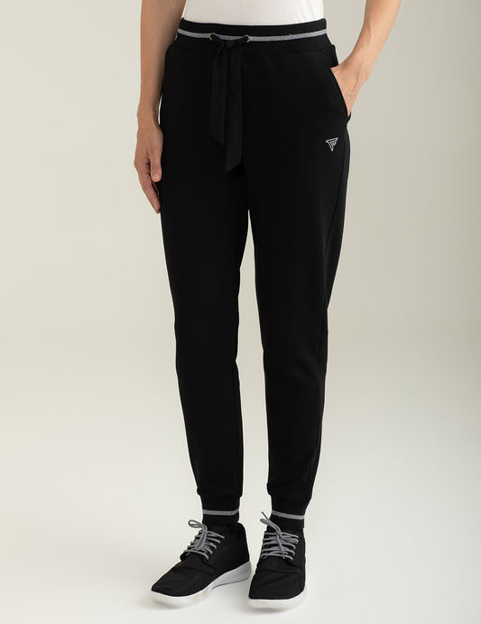 Pantalone in felpa bi-stretch donna black fw24w23pf cc-a0951