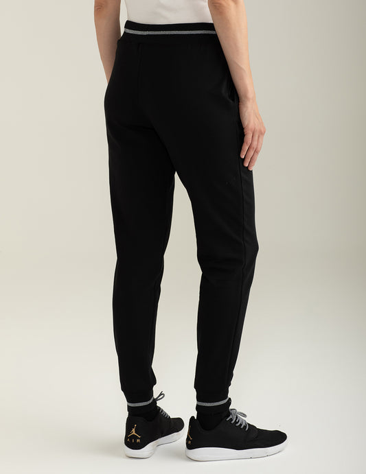 Pantalone in felpa bi-stretch - back - 002