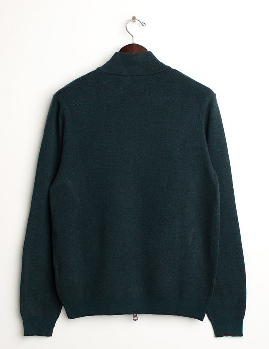 ALT03Maglia full zip a collo alto uomo antracite melange fm24w55mz cc-a0953 Maglia full zip a collo alto