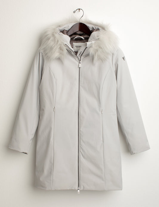 Giubbotto in soft-shell con cappuccio donna ice fw24w02ku cc-a0005