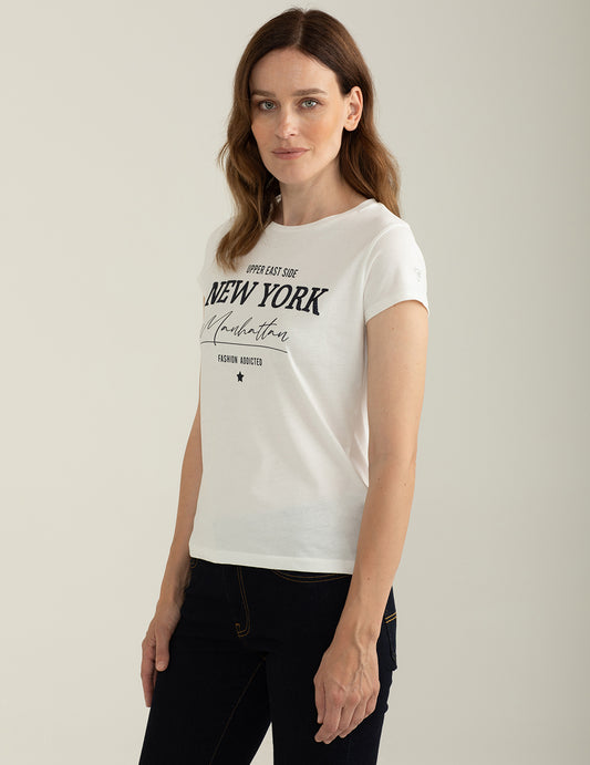 T-shirt girocollo a manica corta - back - 002