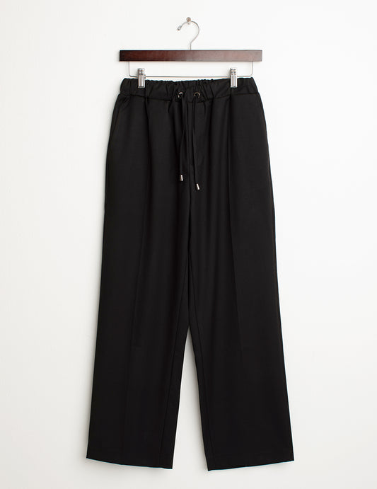 Pantalone in tessuto diagonale donna black fw24w25pu cc-a0951