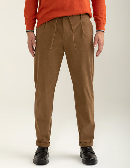 Pantalone in velluto modello "chino"