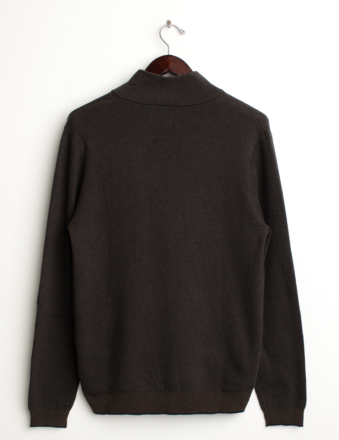 High-neck half-zip sweater man blue fm24w56mm cc-a0601 High-neck half-zip sweater