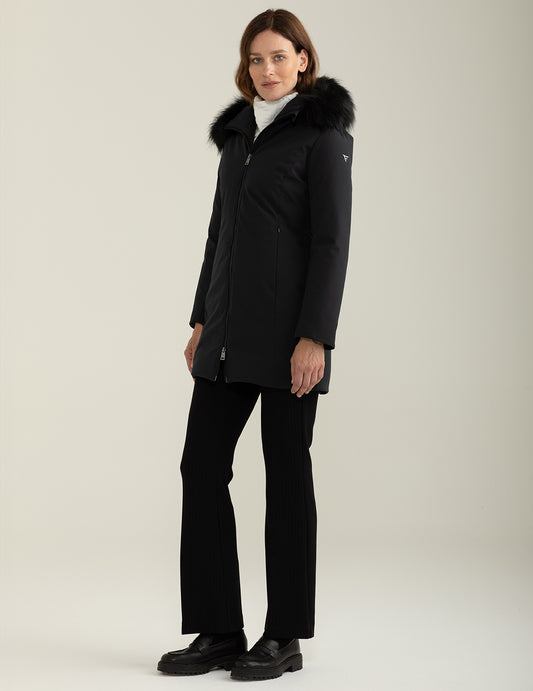 Giubbotto in soft-shell con cappuccio - back - 002