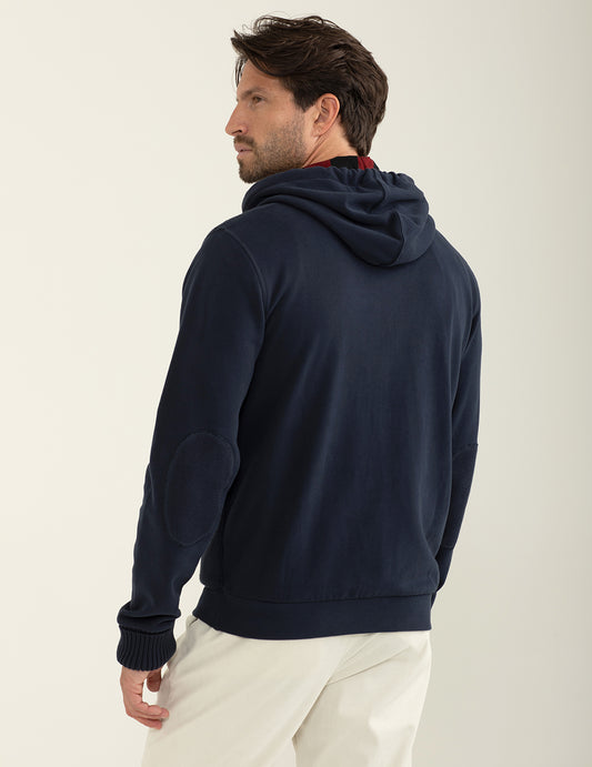 Felpa full-zip con cappuccio - back - 002