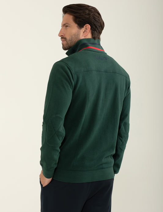 Felpa full-zip con collo alto - back - 002