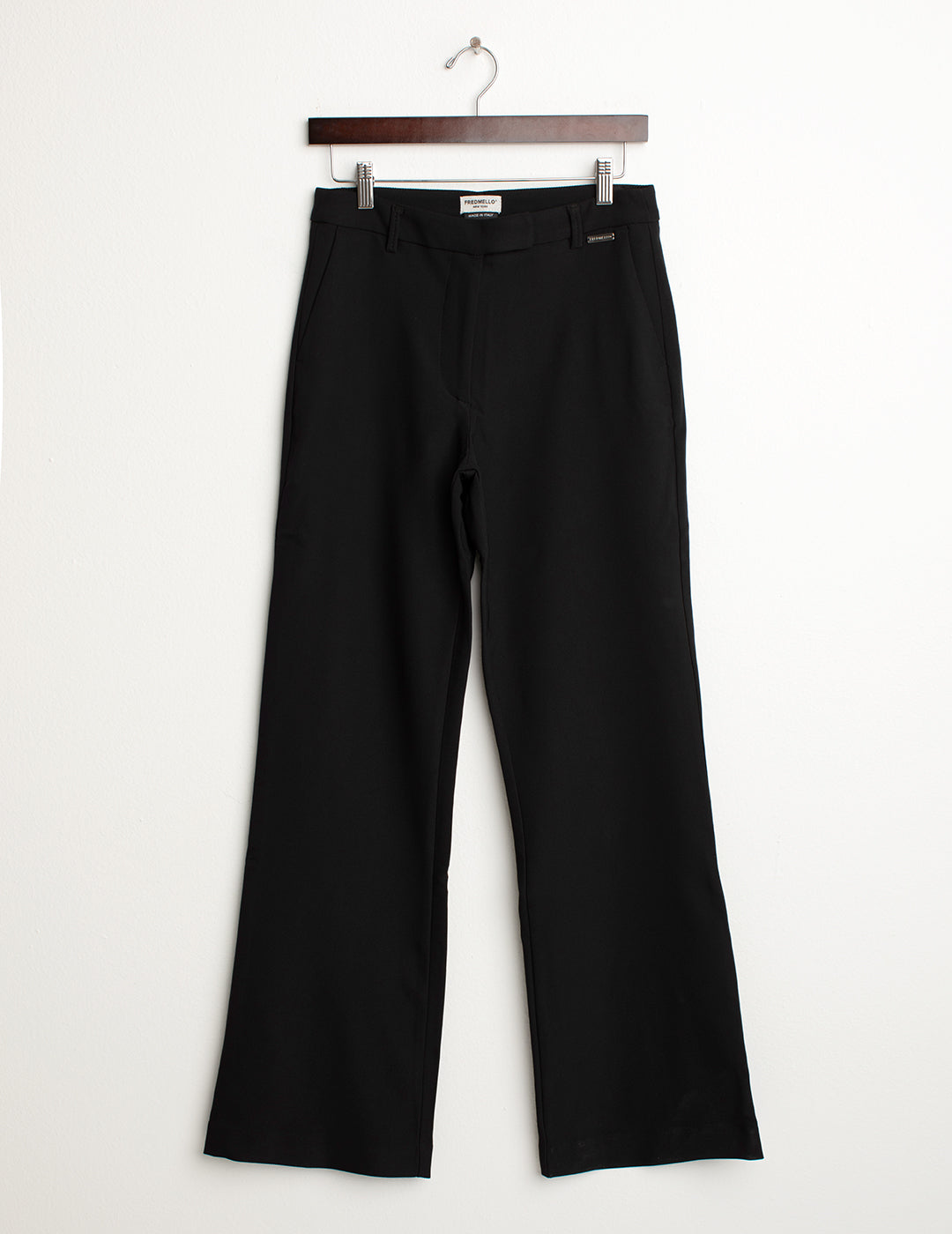 Pantalone in tricotina stretch donna black fw24w26pu cc-a0951 Pantalone in tricotina stretch