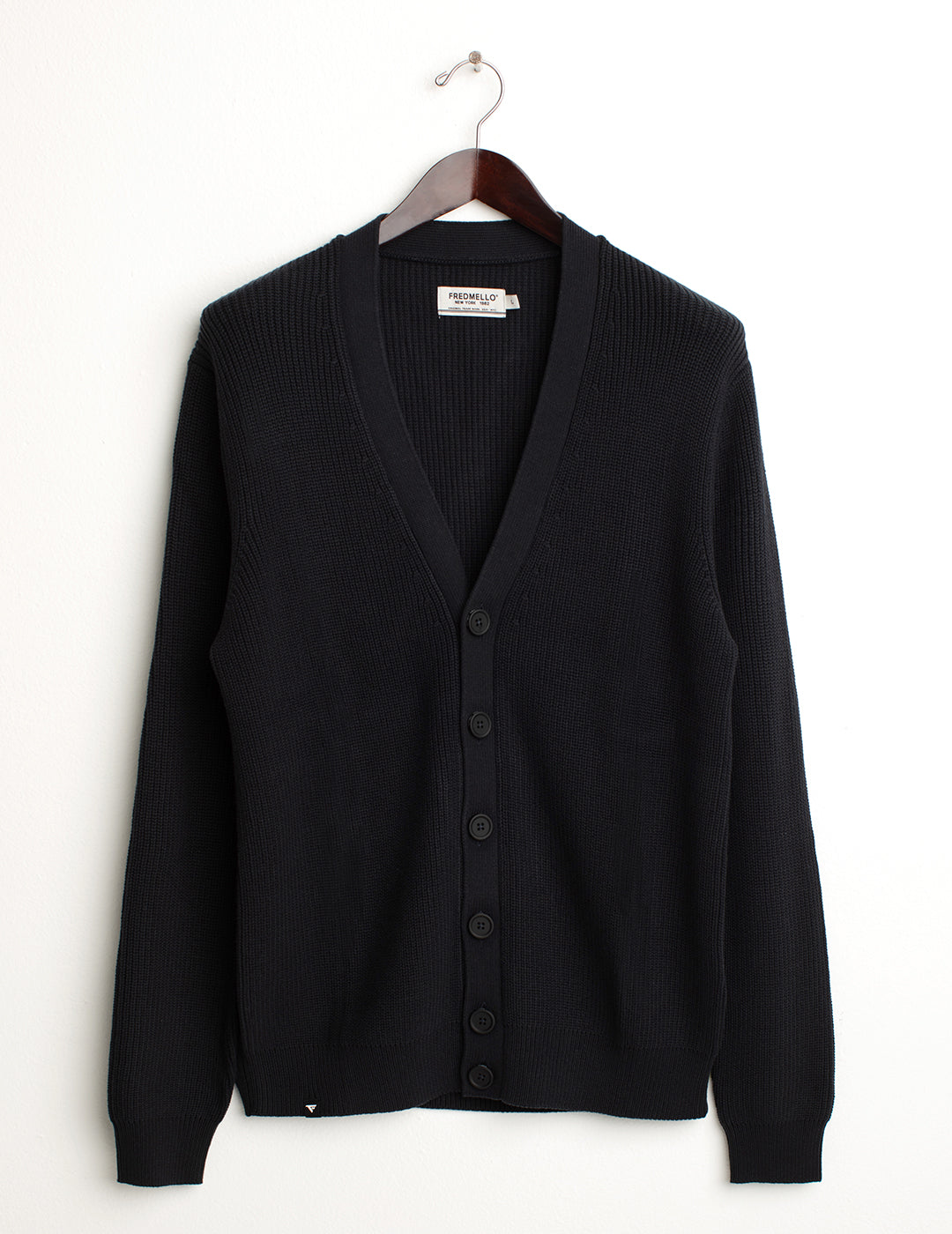 Cardigan a maniche lunghe uomo dark blue fm24w21mk cc-a1201 Cardigan a maniche lunghe
