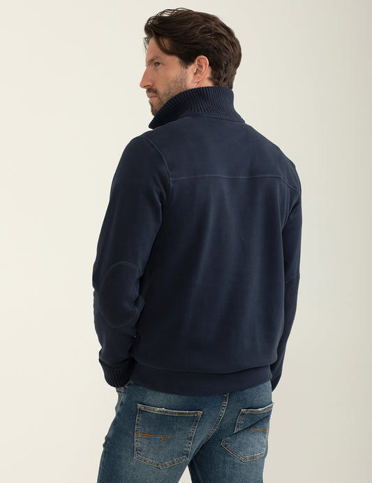 Felpa semi-aperta a manica lunga - back - 002