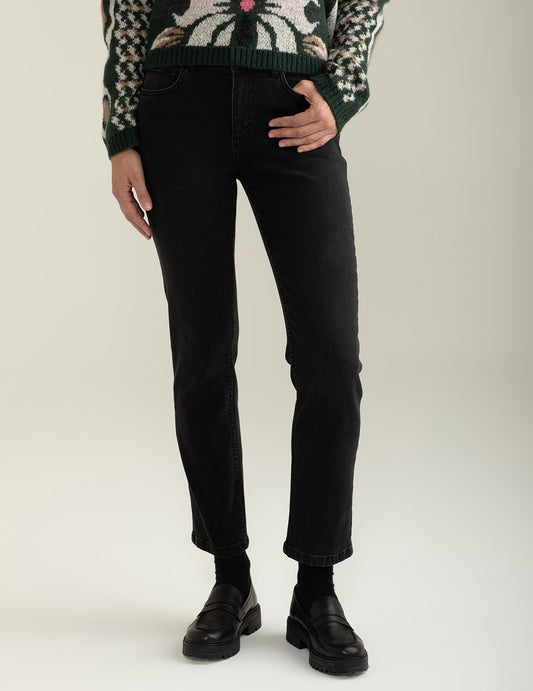Pantalone in denim stretch donna black fw24w07pd cc-a0951