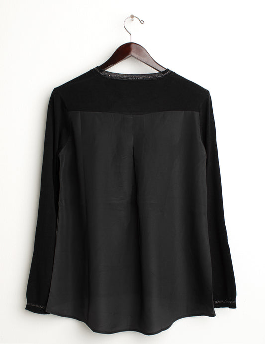 Maglia girocollo a manica lunga - back - 002