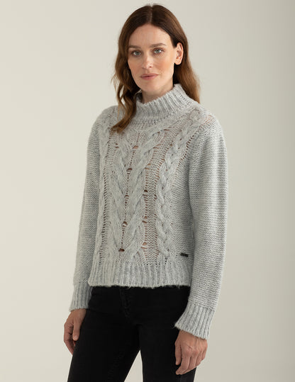 Maglia dolcevita a manica lunga