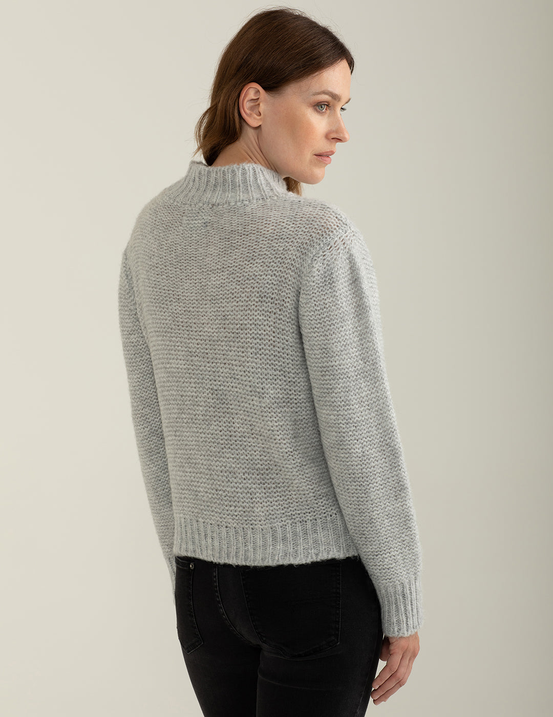 Maglia dolcevita a manica lunga donna gray fw24w37md cc-a0902 Maglia dolcevita a manica lunga