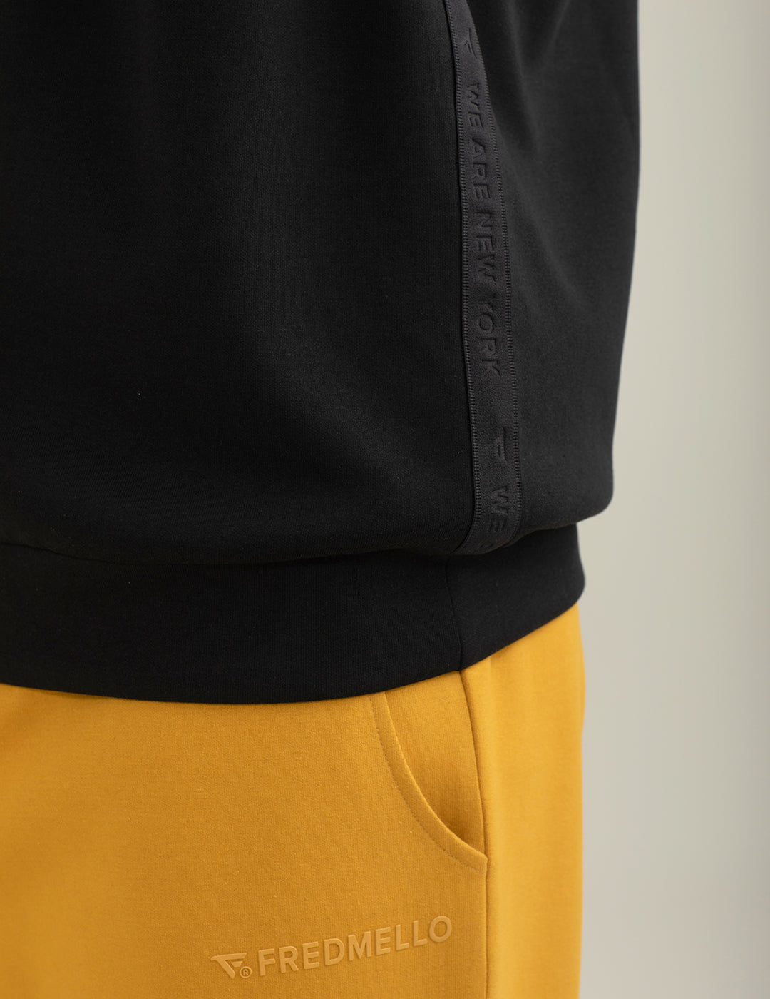 Felpa in interlock girocollo uomo black fm24w27fg cc-a0951 Felpa in interlock girocollo