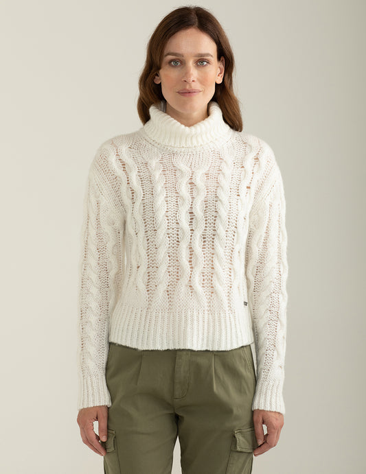 ALT03Long sleeve turtleneck sweater woman off white fw24w39md cc-a0002 Long sleeve turtleneck sweater