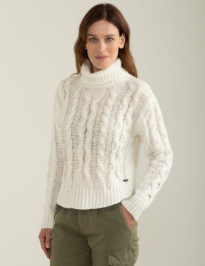 Maglia dolcevita a manica lunga