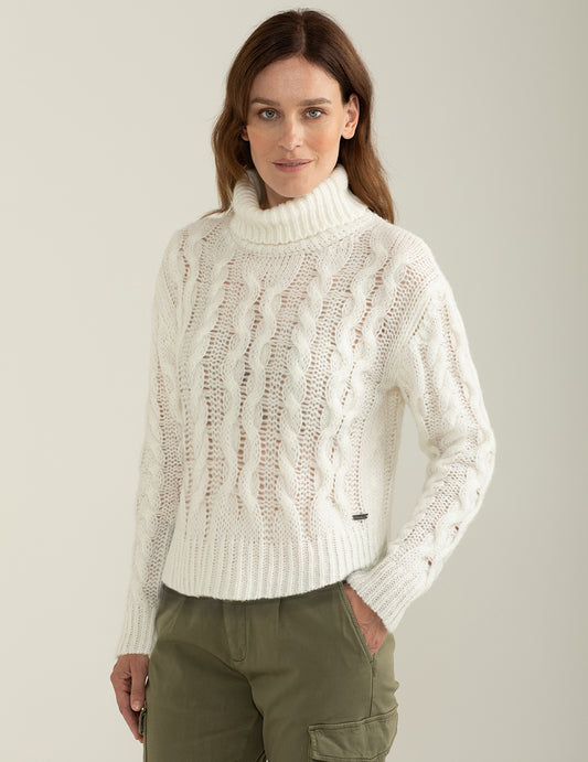 Long sleeve turtleneck sweater woman off white fw24w39md cc-a0002 Long sleeve turtleneck sweater