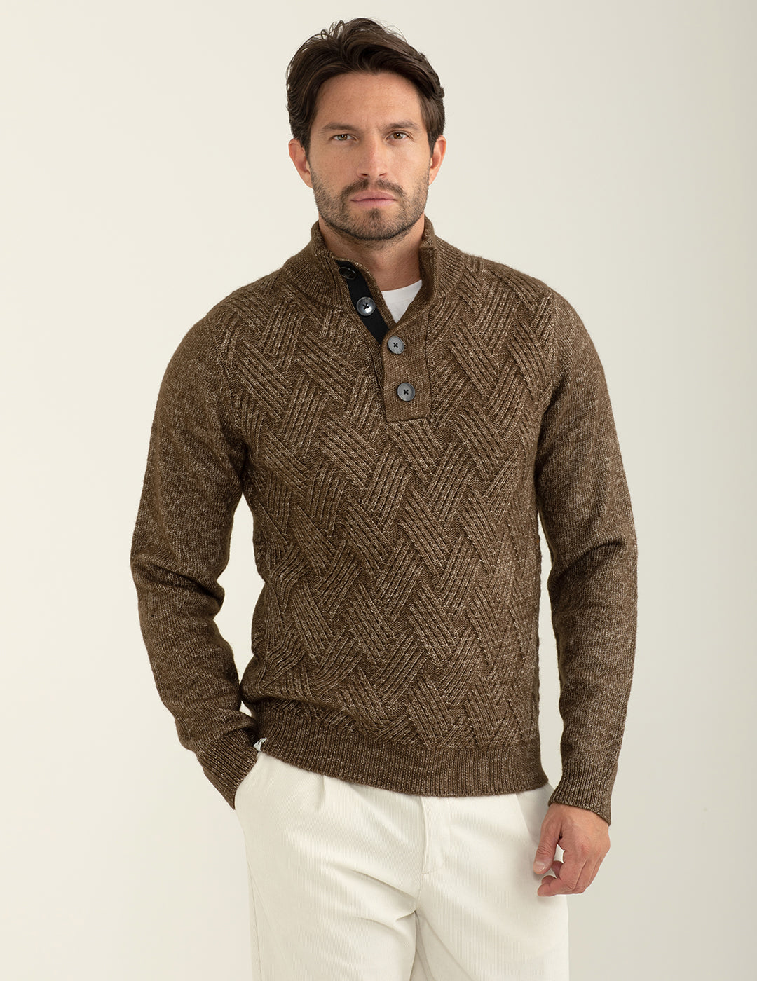Maglia camioner mouliné uomo wood fm24w30mm cc-a0812 Maglia camioner mouliné