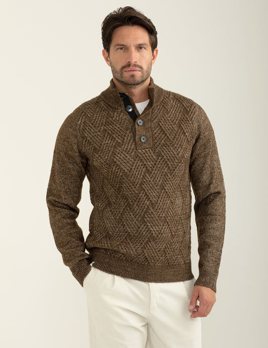 Maglia camioner mouliné uomo wood fm24w30mm cc-a0812