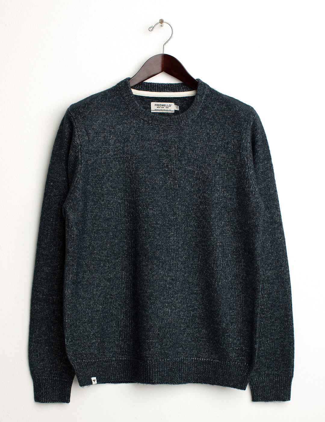 Maglia girocollo a maniche lunghe uomo blue fm24w26mg cc-a0601 Maglia girocollo a maniche lunghe