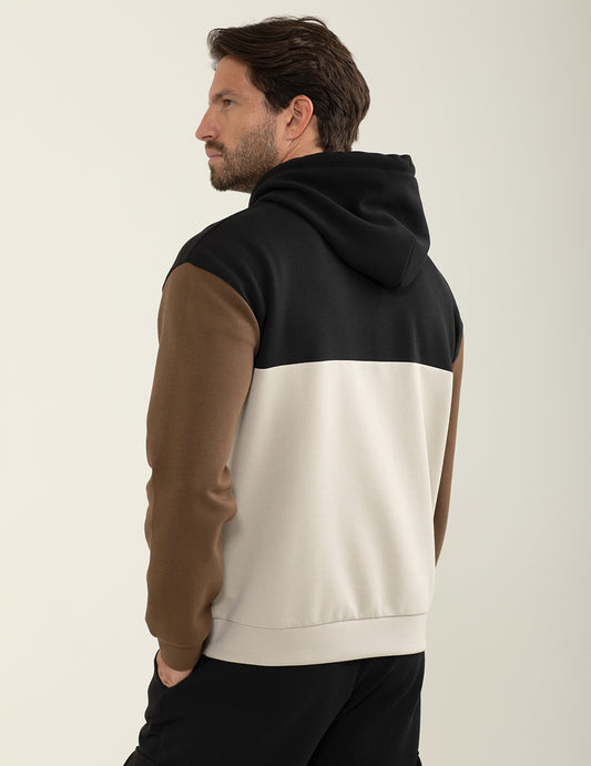 Felpa in interlock con cappuccio - back - 002