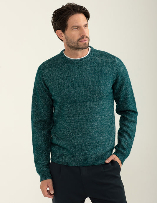 Maglia girocollo a maniche lunghe uomo petrol fm24w26mg cc-a0810