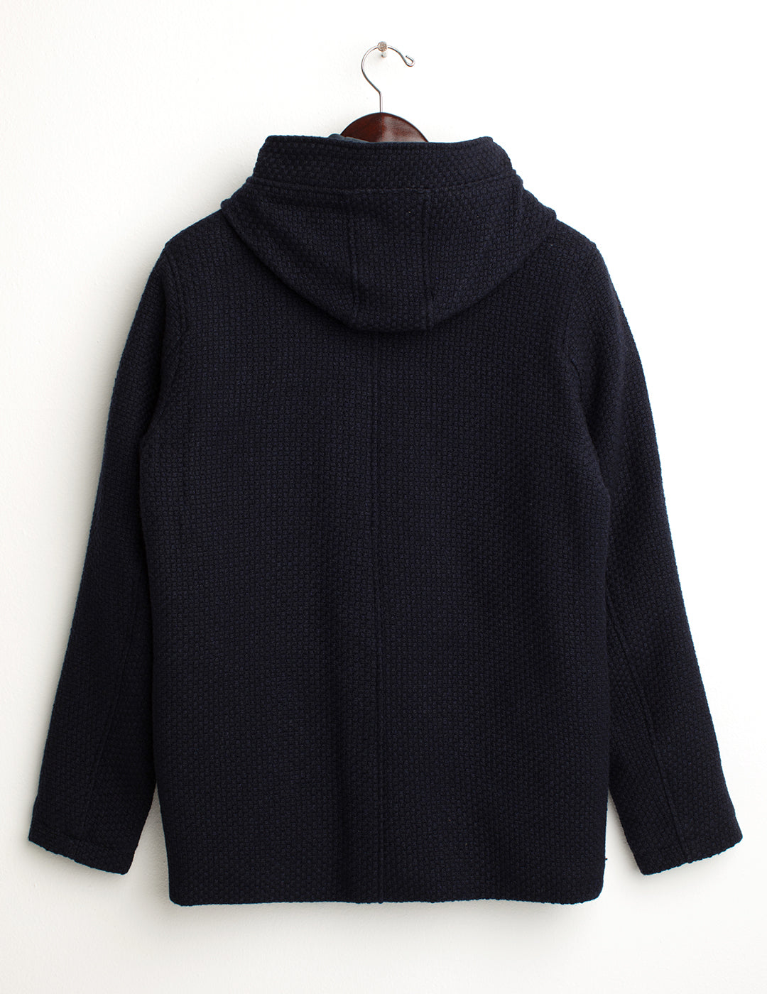 Cappotto in tessuto armaturato con cappuccio uomo blue fm24w28ku cc-a0601 Cappotto in tessuto armaturato con cappuccio