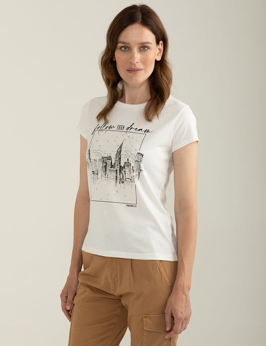 T-shirt girocollo a manica corta - back - 002