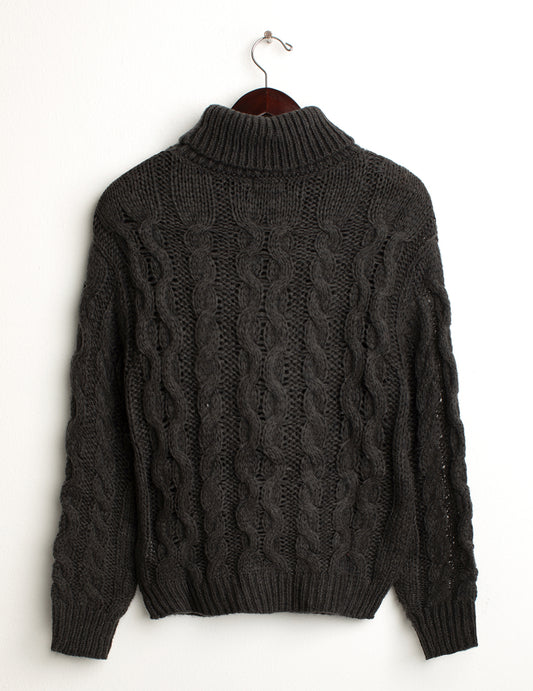 ALT03Long sleeve turtleneck sweater woman dark gray fw24w39md cc-a0903 Long sleeve turtleneck sweater