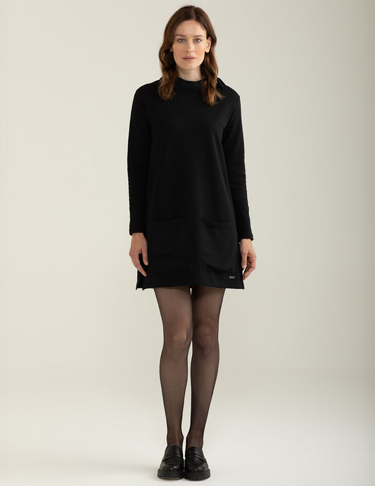 Aito in felpa bi-strech donna black fw24w04af cc-a0951