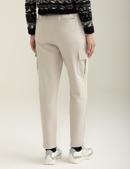 Pantalone in felpa interlock tasconato - back - 002