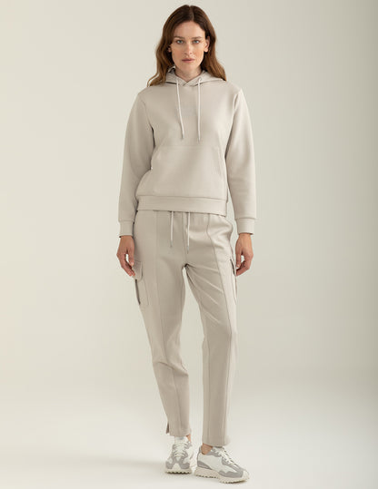 Pantalone in felpa interlock tasconato