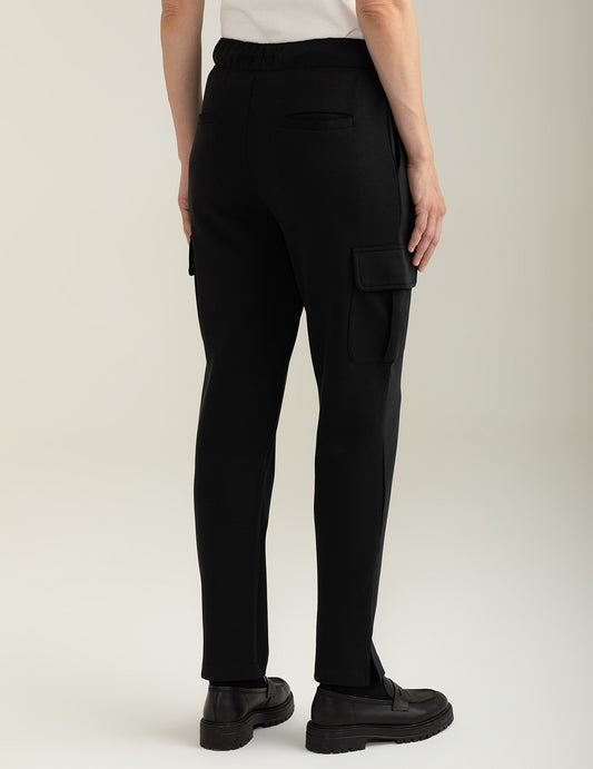 Pantalone in felpa interlock tasconato - back - 002